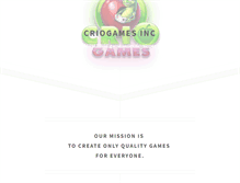 Tablet Screenshot of criogames.com